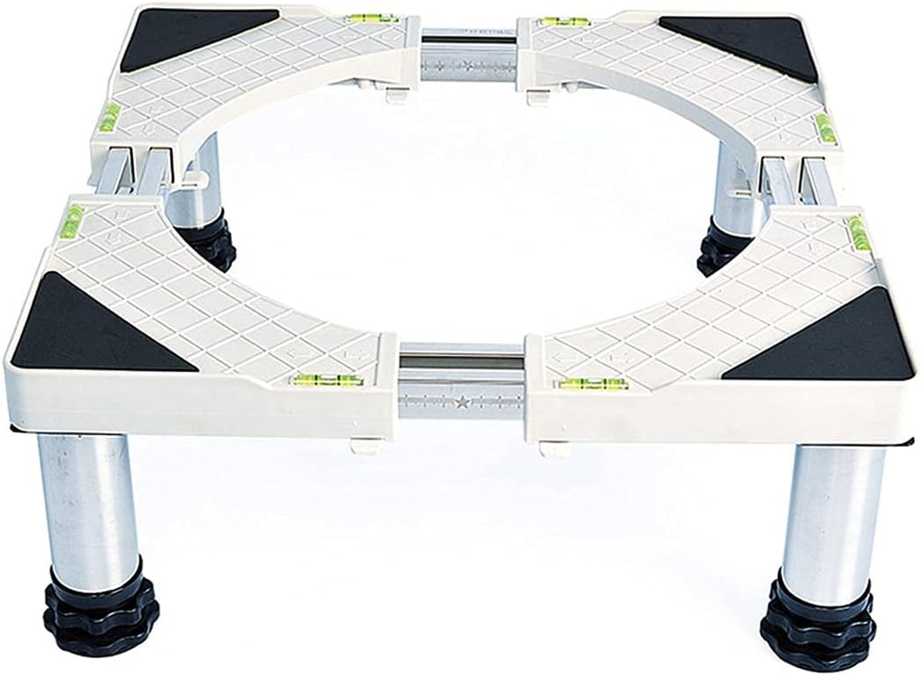 Adjustable Washing Machine Base Mobile Roller Washing Machine Stand Base Adjustable Length/Width 40-68cm Base for Dryer Furniture Fridge Stand Universal with 4 Locking Wheels