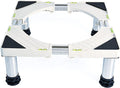 Adjustable Washing Machine Base Mobile Roller Washing Machine Stand Base Adjustable Length/Width 40-68cm Base for Dryer Furniture Fridge Stand Universal with 4 Locking Wheels