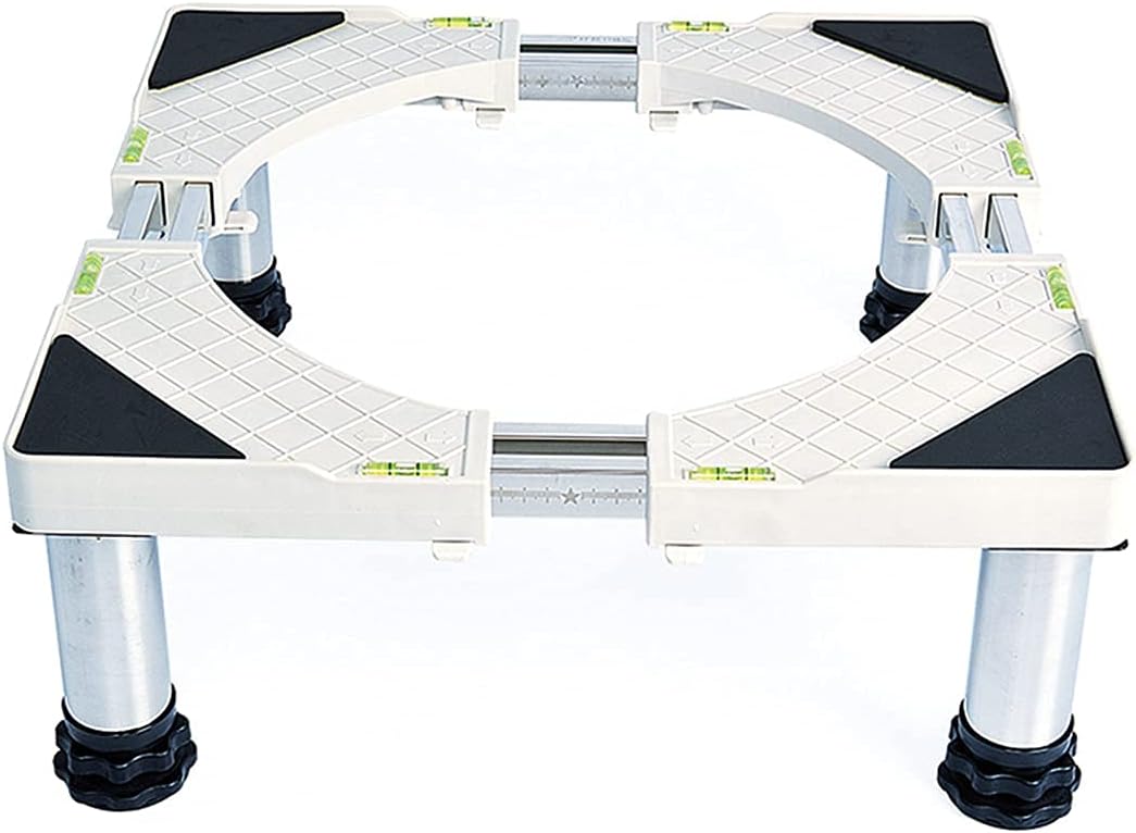 Adjustable Washing Machine Base Mobile Roller Washing Machine Stand Base Adjustable Length/Width 40-68cm Base for Dryer Furniture Fridge Stand Universal with 4 Locking Wheels