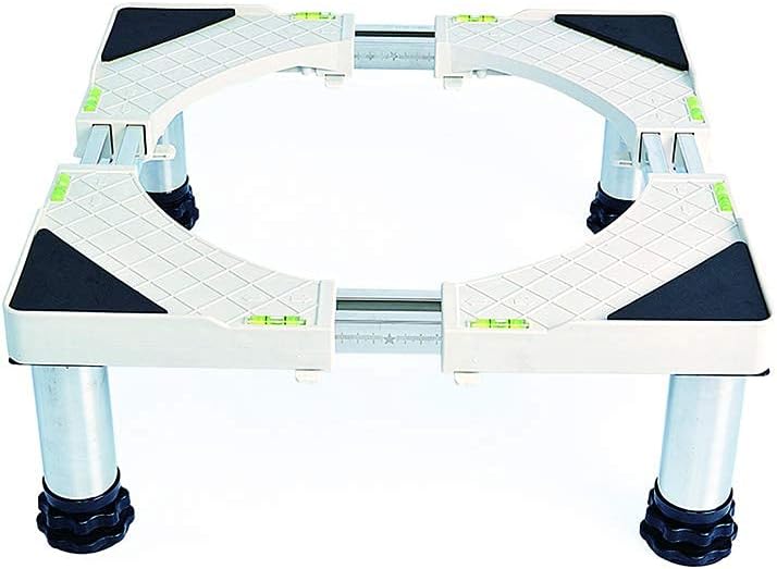 Adjustable Washing Machine Base Washing Machine Stand with 8 Legs Universal Holder for Dryer Length: 50-62cm Appliance Rollers Base Bracket Floor Trays for Refrigerator, Cooke