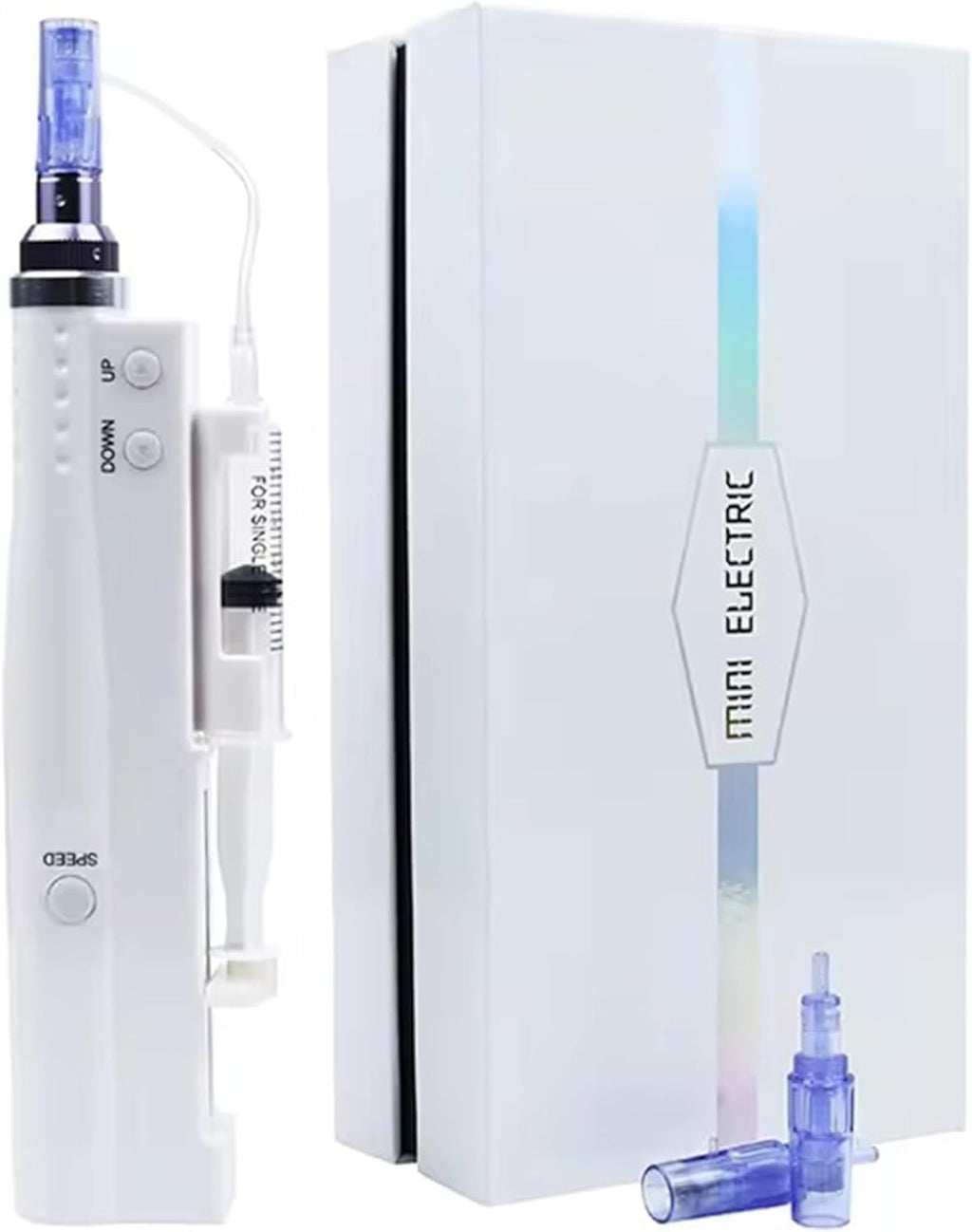 Elitzia Non-Needle Injection Facial Rejuvenation Skin Care Tools Instrument 2 Cartridges for Home Use ETNV6138