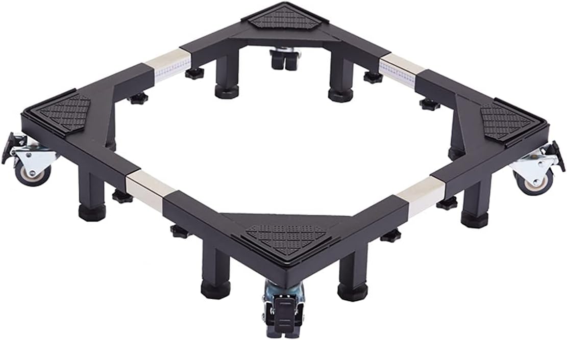 Adjustable Washing Machine Base Heavy Duty Washing Machine Stand Universal Base Fridge Stand Multi-Functional Furniture Roller Holder Stand Dryer Shelf 4/8/12 Feet Cabinet Coo