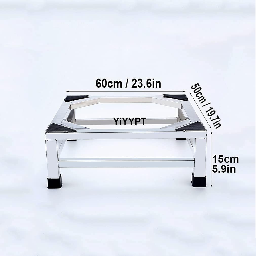 Adjustable Washing Machine Base Washing Machine Stand Anti-Rust Universal Base Fridge Stand Adjustable Width 45-72cm Length 50-77cm Holder Bracket for Dryer Height 5.5cm Anti-