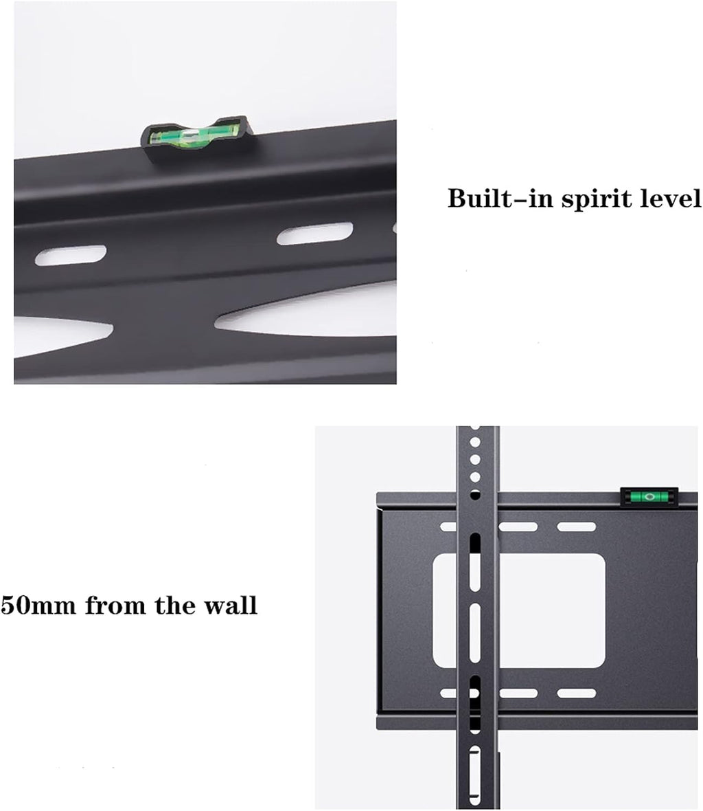 Universal TV Stand TV Stand Base 32'-100' Wall-Mounted TV Bracket Adjustable Universal Wall TV Mount with Spirit Level Rugged Anti-Dropping TV Bracket, Max 900x600mm Tv Stand Moun,a-L