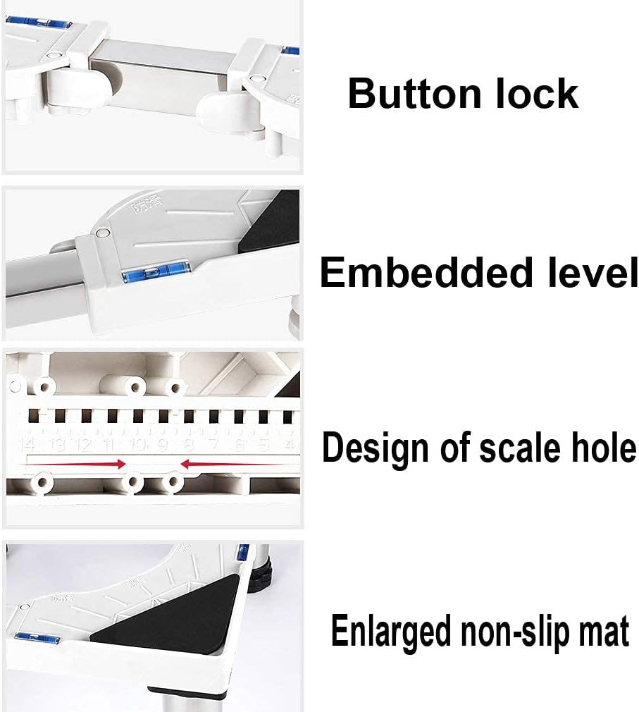 Adjustable Washing Machine Base Appliance Adjustable Fridge zer Stand Base Washing Machine Stand Width/Length 40-65cm Height 14-17cm Universal Dryer Base Bracket 4/8/12 St