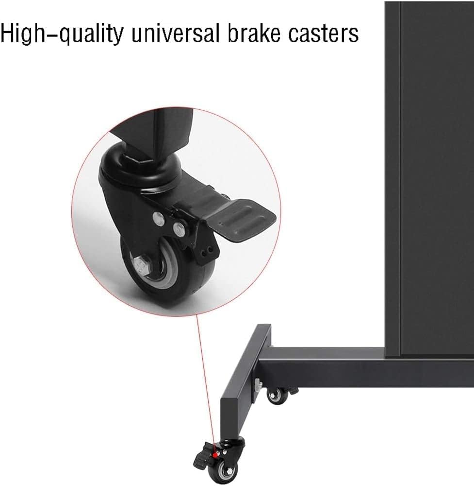 Universal TV Mobile Stand with Tilting Feature for Stage Conference Room Floor Mounted Cart with 90 Degree Elevation Adjustment TV Mount Stand