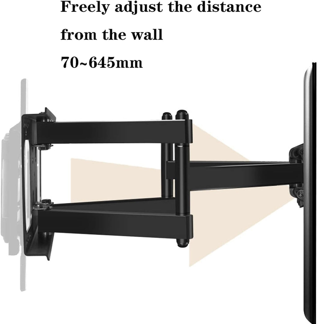Universal TV Stand TV Stand Base Full Motion TV Wall Mount Bracket Universal Articulating Arms Swivels Tilts Extension Rotation TV Mount for Most 50'-85' LED LCD Flat Screen TVs Tv Stand Mount