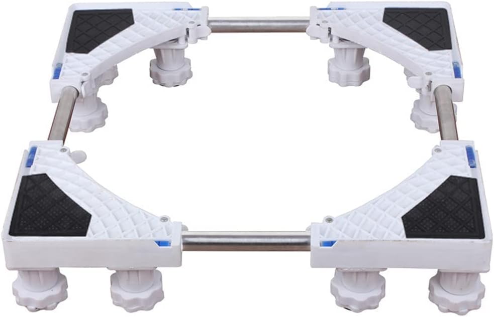 Adjustable Washing Machine Base Heavy Duty Washing Machine Stand Universal Base Dorm Fridge Stand Adjustable Dryer Base 4/8/12 Stainless Steel Feet Washing Machine Stand Pipe