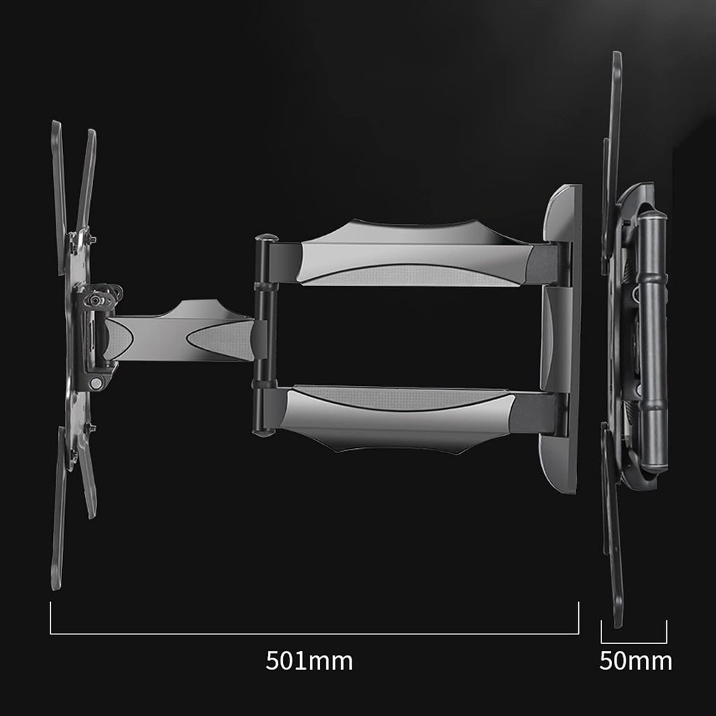 Universal TV Stand TV Stand Base 32'-58' Three-arm TV Swivel Bracket Full Motion TV Wall Mount Bracket Extension Tilt Rotation, Holds Up to 62lbs, Max 400x400mm Tv Stand Mount