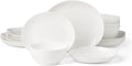 Lenox Dinnerware Set, Studio 1414 Curve 16-Piece Set, Service For 4, Bone China Material, Dishwasher & Microwave Safe, Home And Kitchen, Kitchen And Dining, Plates And Bowls Sets (White, 16 Pieces)