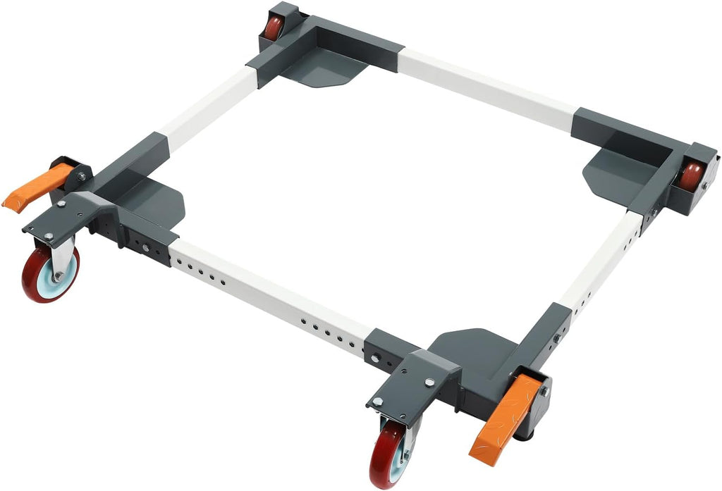 Adjustable Mobile Base, 1500 lbs Heavy Duty Mobile Base with 2 Universal Wheels&Fixed Casters, Adjustable Moving Mobile Base for Factories and Homes, 32.6 * 33.43 * 5.87 in