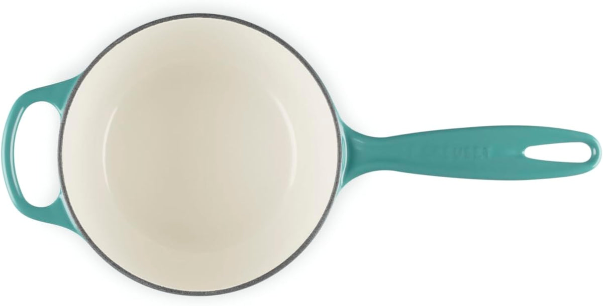 Le Creuset Enameled Cast Iron Signature Saucepan, 1.75 qt., Riviera