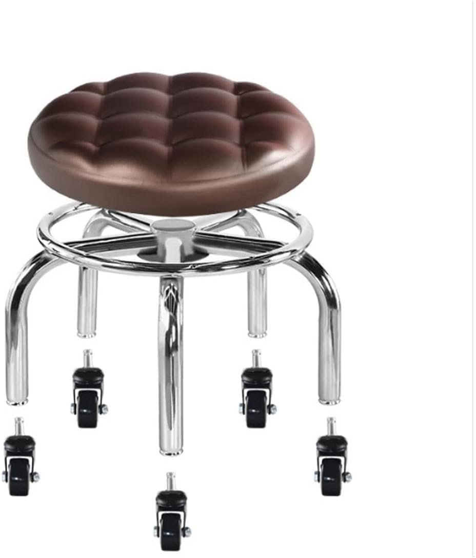 Vanity Benches, Piano Stool, Makeup Seat, Dressing Stools, Garden Stools, Leather Footstools-Black