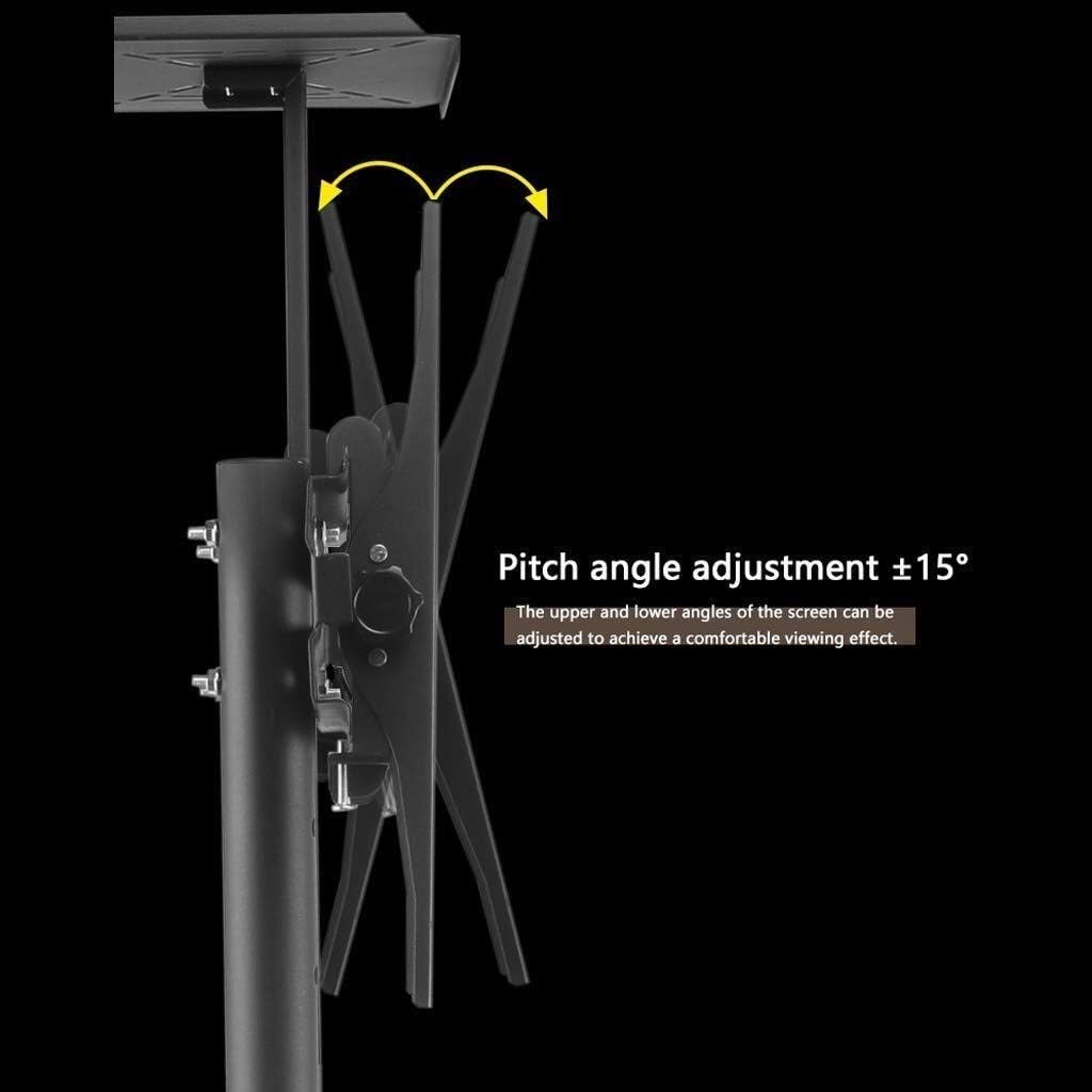Universal TV Stand, TV Bracket Mount Mobile TV Stand Cart for 37-60 Inch with Wheel Stand Height Adjustable TV Base Stand