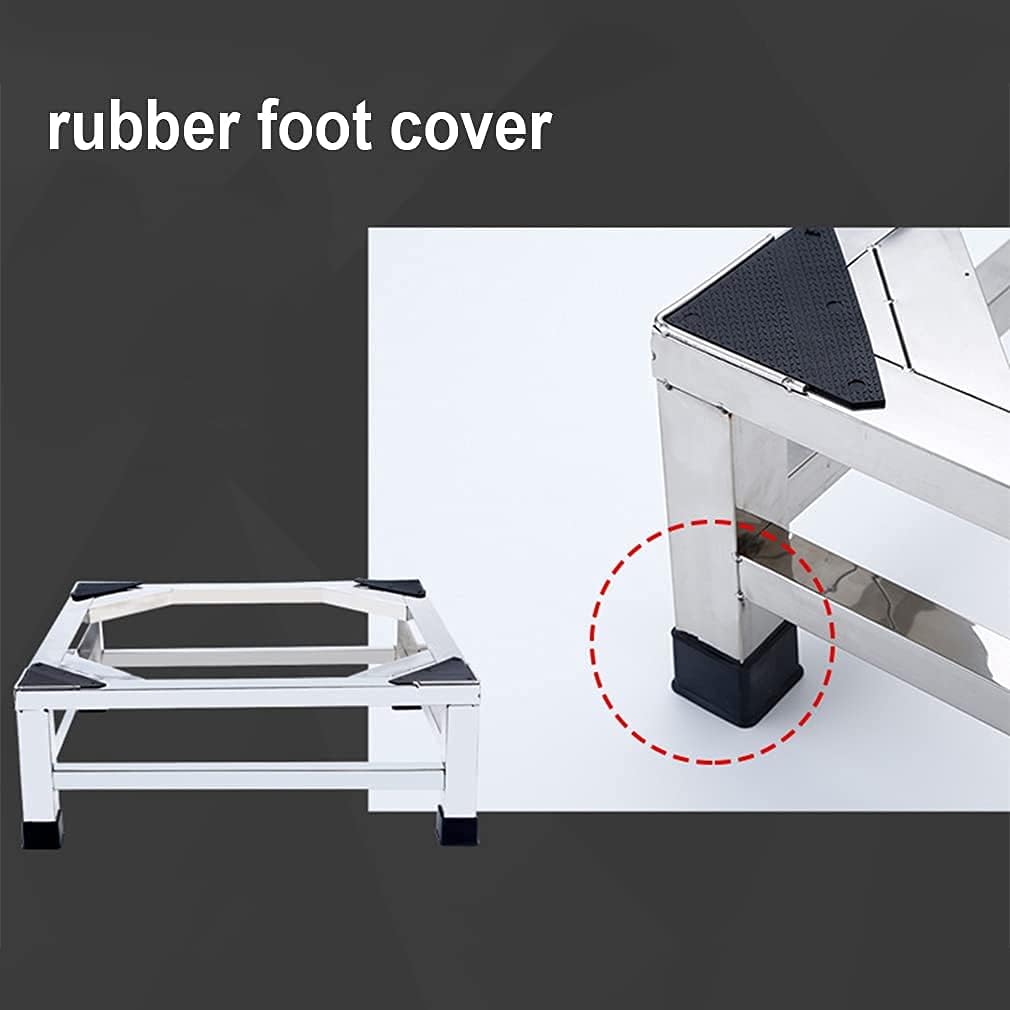 Adjustable Washing Machine Base Washing Machine Stand Anti-Rust Universal Base Fridge Stand Adjustable Width 45-72cm Length 50-77cm Holder Bracket for Dryer Height 5.5cm Anti-