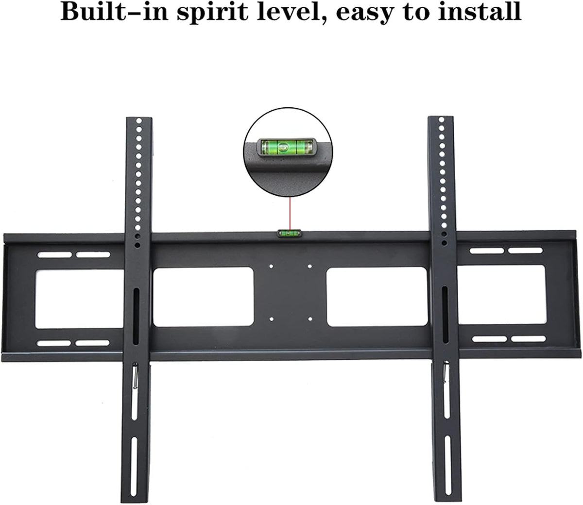 Universal Tv Stand Tv Stand Base Fixed Tv Wall Mount Bracket Wall-Mounted Tv Stand with Spirit Level and Anti-Drop Baffle Suitable for Most 60-100 Inch Tvs Up T,