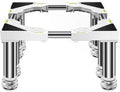 Universal Washing Machine Stand Adjustable zer Refrigerator Base Stand Telescopic Dryer Roller Floor Trays Stainless Steel Shelf 4/8/12 Feet for Home [New Version] (8 Feet