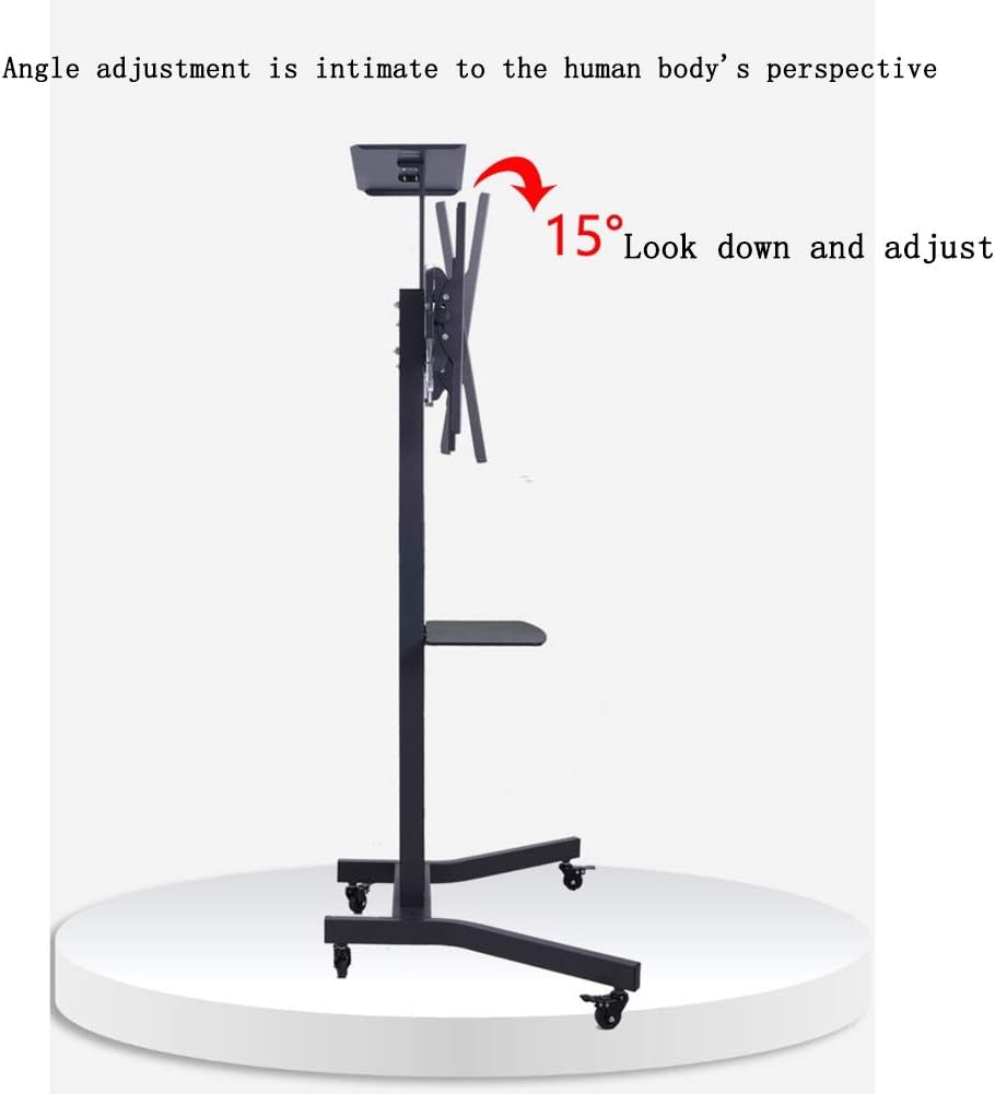 Universal TV Stand Portable TV Stand Universal Swivel TV Stand/Base Table Top TV Stand for 32 to 75 Inch TVs with Degree Swivel, 4 Level Height Adjustable, Heavy Duty Tempered Glass Base, Holds Up to