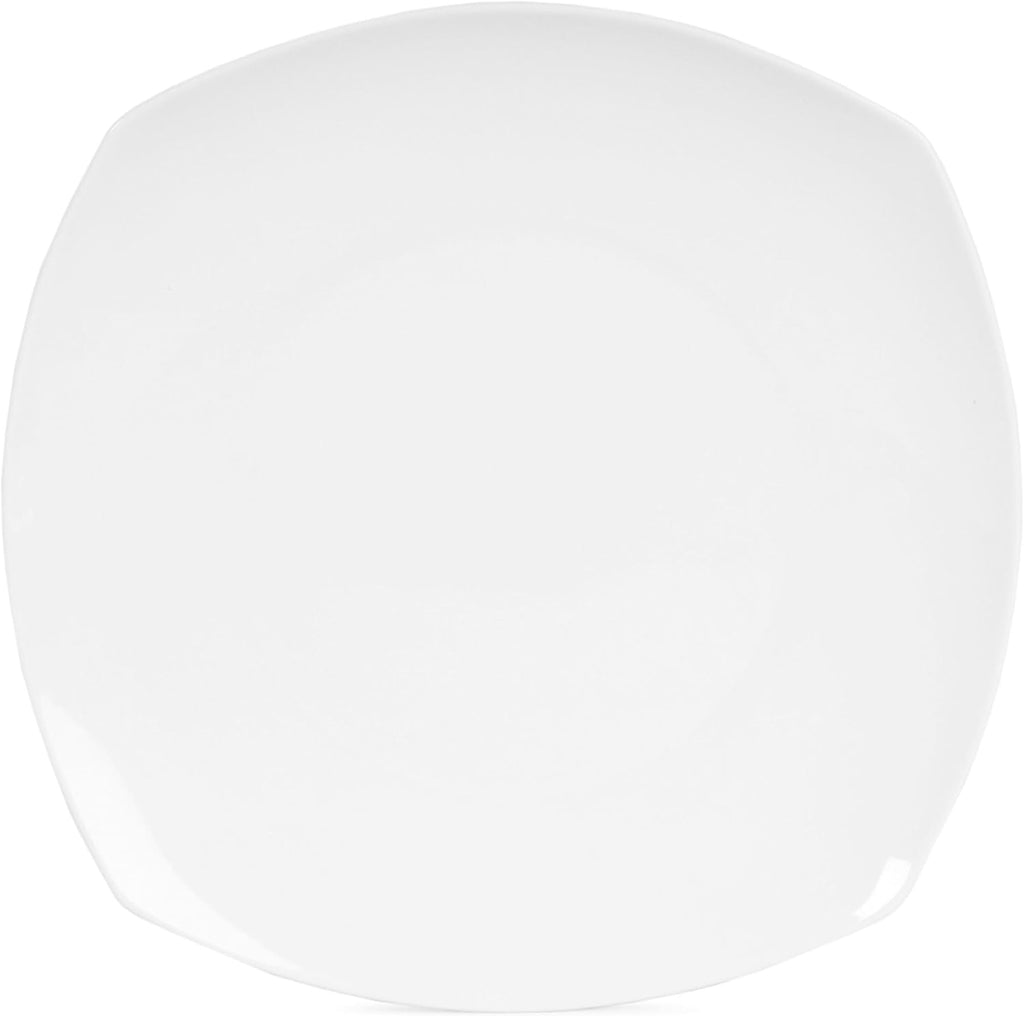 Everyday White by Fitz and Floyd Nevaeh Soft Square 12 Piece Dinnerware Set, Service for 4