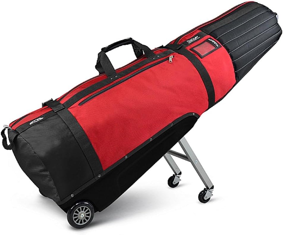 Sun Mountain ClubGlider Meridian Golf Travel Bag, 4-Wheel Rolling Retractable-Leg System, Effortless Travel