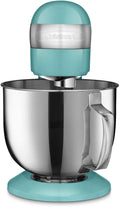 Cuisinart Stand Mixer, 12 Speed, 5.5 Quart Stainless Steel Bowl, Chef's Whisk, Mixing Paddle, Dough Hook, Splash Guard w/ Pour Spout, Periwinkle Blue, SM-50TQNAS
