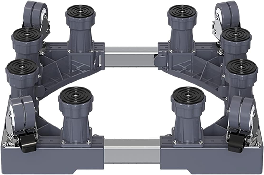 Adjustable Washing Machine Base Washing Machine Stand Base Heavy Duty 4 Legs Holder Bracket Height 15cm/20cm Universal Fridge zer Stand Base for Dryer, ice Maker, cookers,