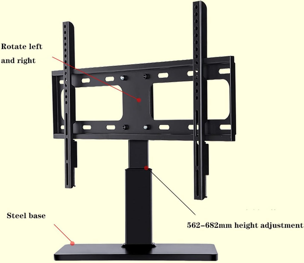 Universal TV Stand TV Stand Base TV Base Desktop LCD Monitor Stand Universal Punch- TV Rotating Bracket for Most 32-70 Inch TVs with Max 600x400mm, Supports Up to 99lbs Tv Stand M
