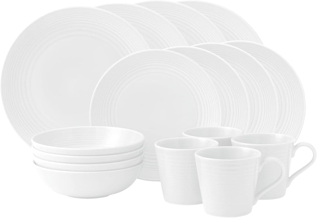 Royal Doulton Exclusively for Gordon Ramsay Maze White 16-Piece Dinnerware Set