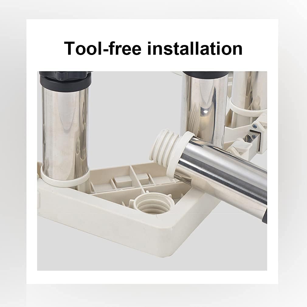 Washing Machine Stand Universal Anti-Rust Refrigerator Dryer Base Holder Bracket Adjustable Length/Width 42-68cm Heightened Stainless Steel Air Conditioner Pedestal (12legs