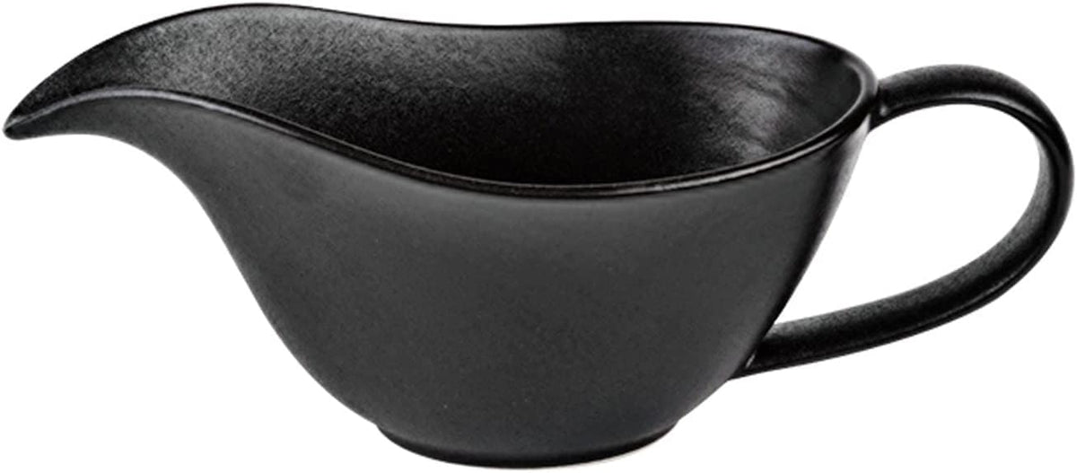 Gravy Boat Premium Quality White Porcelain Ceramic Sauce Jug Gravy Boat Porcelain Saucier Sauce Tray Seasoning Hold Sauce Jug (Color : B)
