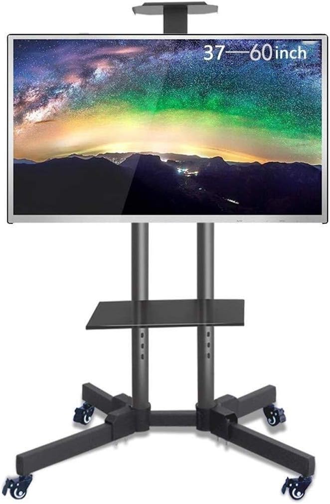 Universal TV Stand, TV Bracket Mount Mobile TV Stand Cart for 37-60 Inch with Wheel Stand Height Adjustable TV Base Stand
