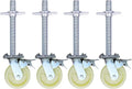8Inch HeavyDuty Scaffold Casters with Brake Adjustable 6Inch Base Universal Mobile Frame Wheels for Easy Maneuverability and Stability in Construction Projects