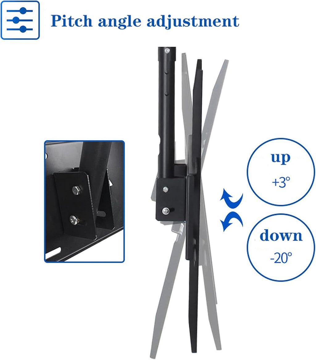 Universal TV Stand TV Stand Base TV Ceiling Mount Bracket Telescopic Tilt Adjustable TV Stand Double Pole Single Screen Hanger for Most 60-100 Inch LED, LCD Flat Screen TVs Tv Stan