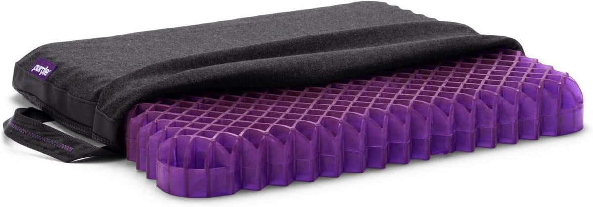 Purple Royal Seat Cushion - Seat Cushion for The Car Or Office Chair - Temperature Neutral Grid