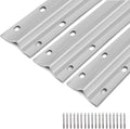 24ft V-Track for Sliding Gates, Galvanized Steel Heavy-Duty Inverted V-Groove Track with Hammer Drive Anchors, Durable & Rust-Resistant Rolling Gate Rail for Driveways Systems (8ft 3pcs)