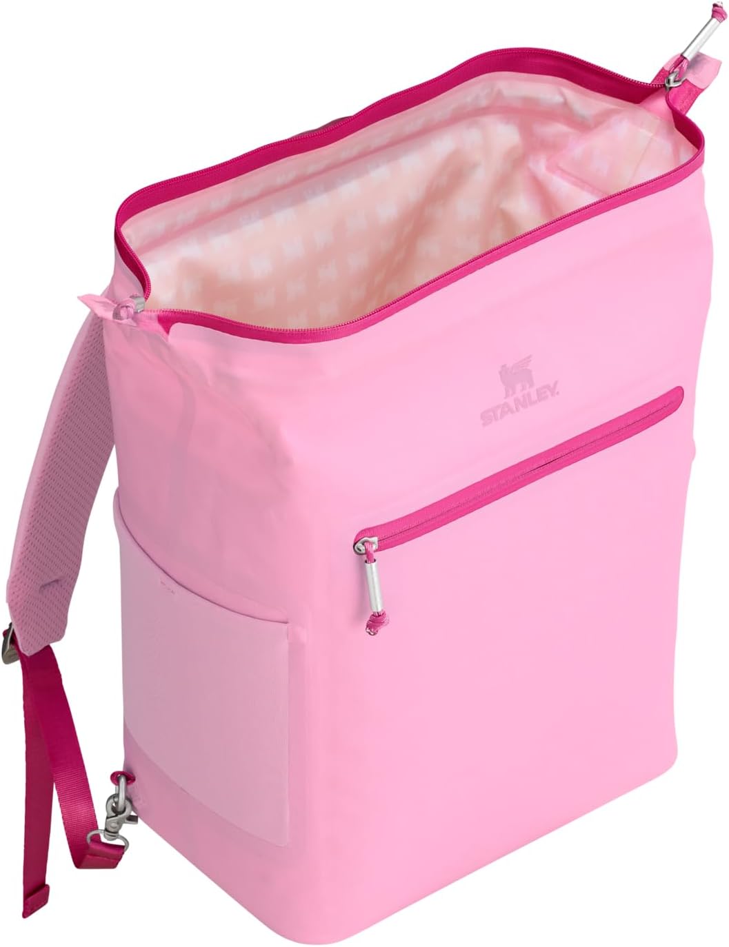 Stanley All Day Madeleine Backpack Soft Cooler 20 Can Cooler with Handle and Shoulder Straps Insulated Travel Bag with Zipper BPA-Free