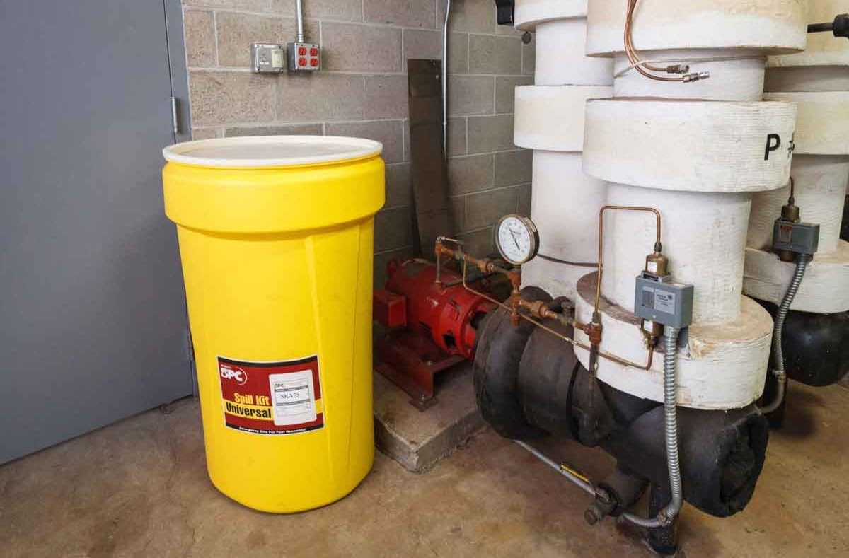 Brady SPC SKA-55 Allwik 55 Gallon Universal Class Drum Spill Kit, Yellow
