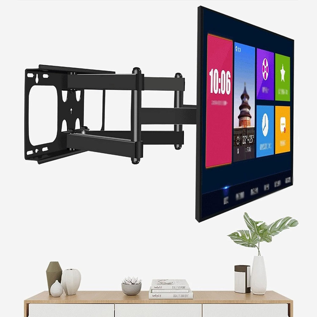 Universal TV Stand TV Stand Base Full Motion TV Wall Mount Bracket Universal Articulating Arms Swivels Tilts Extension Rotation TV Mount for Most 50'-85' LED LCD Flat Screen TVs Tv Stand Mount