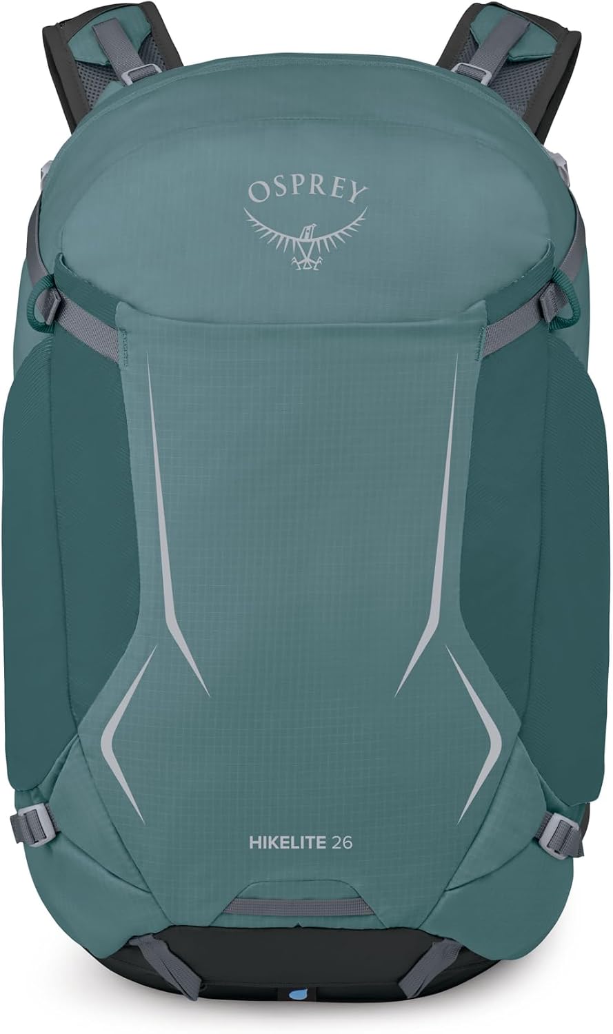 Osprey Hikelite 26L Durable Hiking Backpack - Travel Daypack with Rain Cover for Men and Women, Cascade Blue