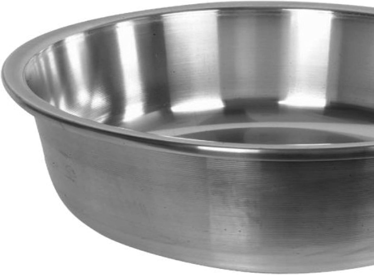 TrueCraftware– 60 qt. Heavy duty Aluminum Basin with tapered edges 27' x 7-1/2' Made in Taiwan- Mixing Bowl Washing Bowl Container Metal Bowls for Fruit Vegetables Serving Cooking Baking