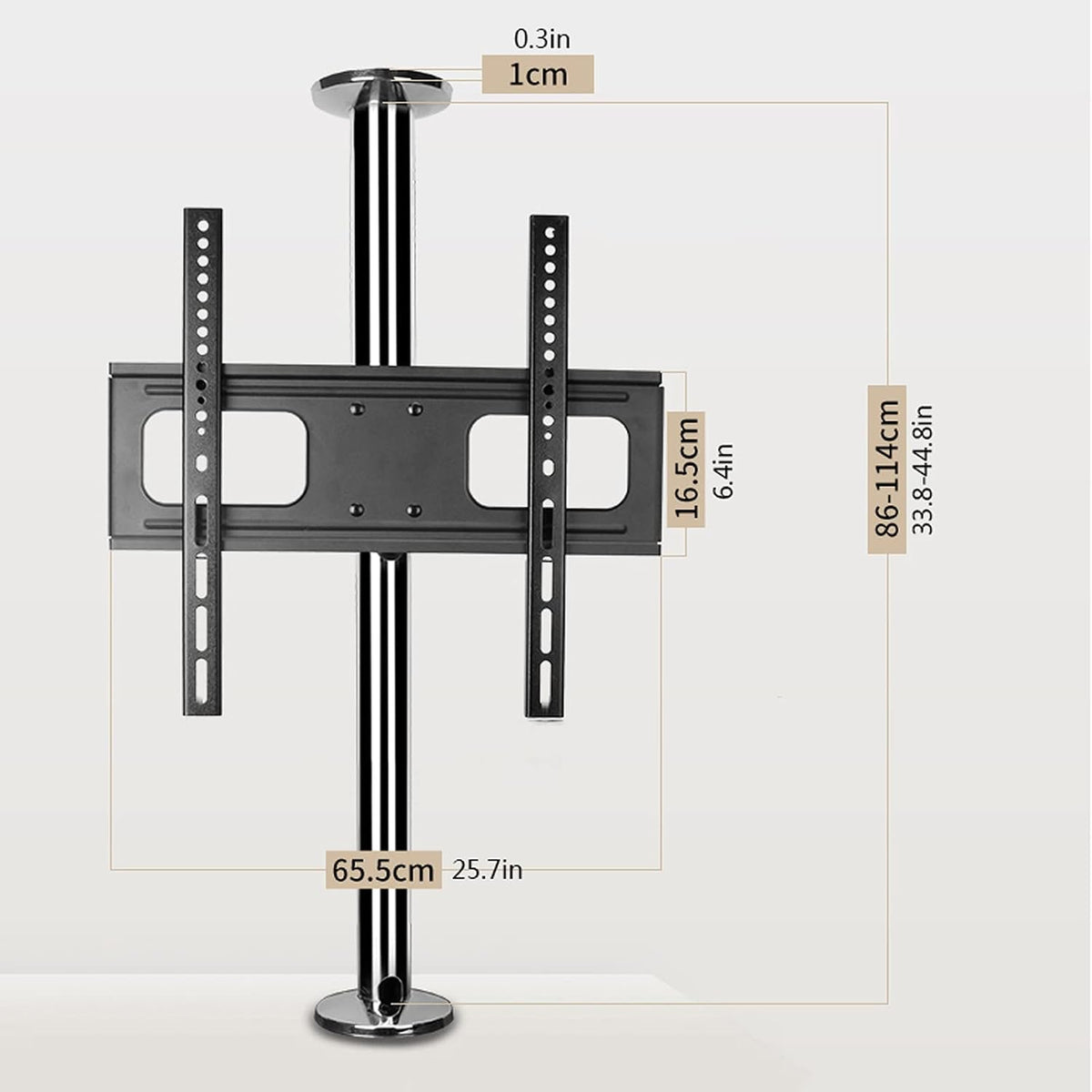 Universal TV Stand TV Stand Base Partition Wall Floor TV Rotating Bracket Height Adjustable LCD TV Stand 32'-55' Tilting TV Mount Base, Max 400x400mm, 99 Lbs Tv Stand Mount