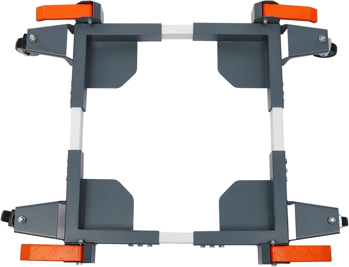 Adjustable Heavy Duty Mobile Base For Small Mechanical Equipment 4 Universal Wheels 47.7 * 35.9 * 5.9 in Grey