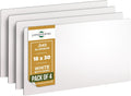 Blank Metal Sign (Pack of 4), Made of Aluminum Sheet Metal Plate to Create Custom Signs Outdoor Metal or Street Signs Customized For Your Own Personalized Banner, 18 x 30 x .040, White
