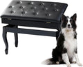 Piano Bench Piano Bench with Storage Piano Accessories Piano Bench Adjustable Height Vanity Stool Piano Bench Black Length 72cm*Width 34cm