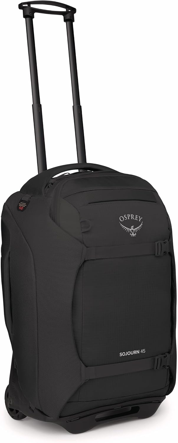 Osprey Sojourn 22'/45L Wheeled Travel Backpack with Harness, Black