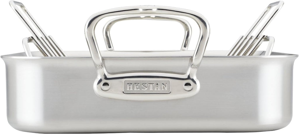 Hestan Provisions – 14.5' Classic Clad Roaster with Stainless Steel Rack