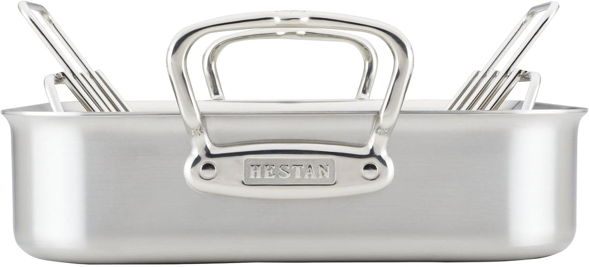 Hestan Provisions – 14.5' Classic Clad Roaster with Stainless Steel Rack