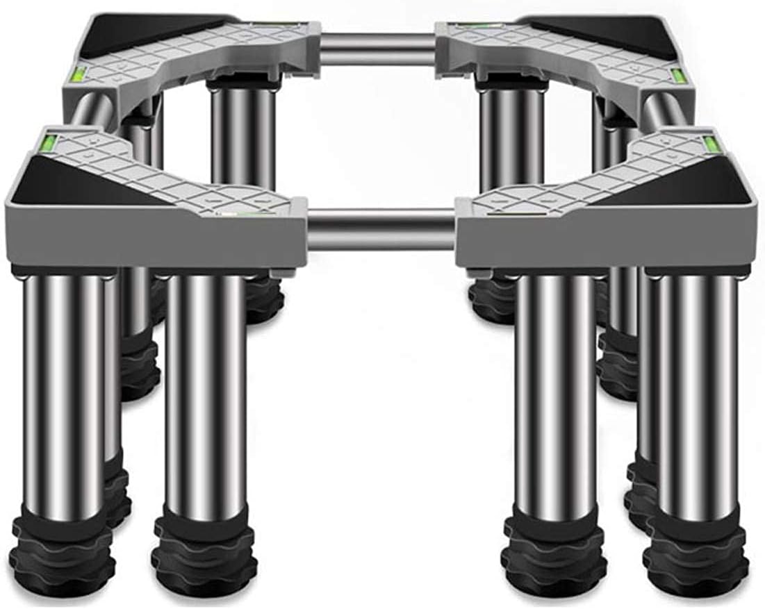 Adjustable Washing Machine Base Universal Washing Machine Stand Adjustable zer Base Stand Telescopic Dryer Roller Floor Trays Stainless Steel Shelf 4/8/12 Feet for Home Ap