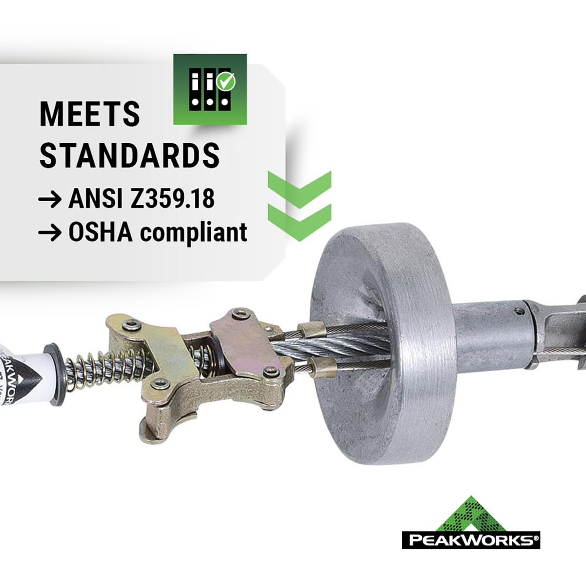 Peakworks Temporary Reusable Drop-In Anchor for Concrete - Industrial, Construction, Roofing Fall Protection - ANSI & OSHA Compliant - 3/4' (19 mm)
