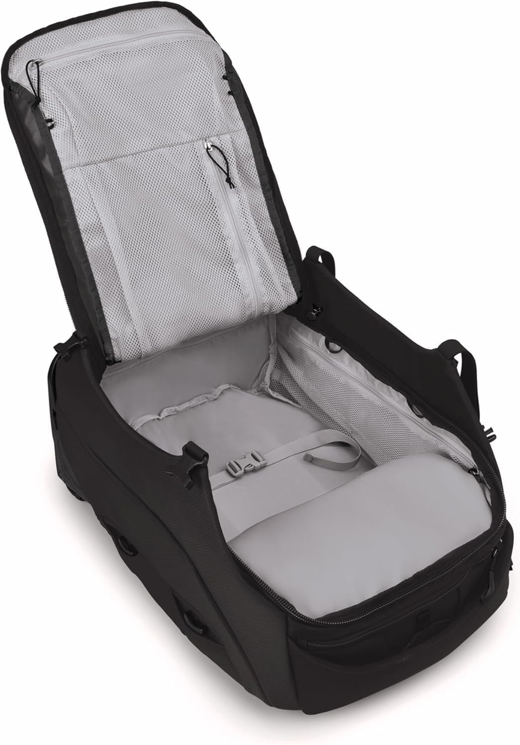 Osprey Sojourn 22'/45L Wheeled Travel Backpack with Harness, Black